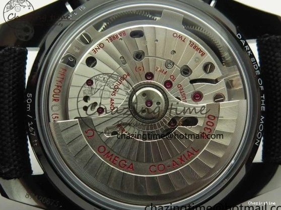 1229 Premium Speedmaster “Dark Side of The Moon” Real Ceramic OMF 1:1 Best Edition on Nylon Strap A 7977